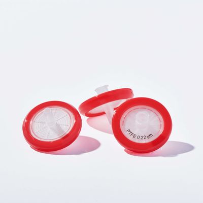 کیفیت  Non Sterile Hydrophilic Disc Filter HPLC Certified PTFE Syringe Filters 0.22 Micron کارخانه